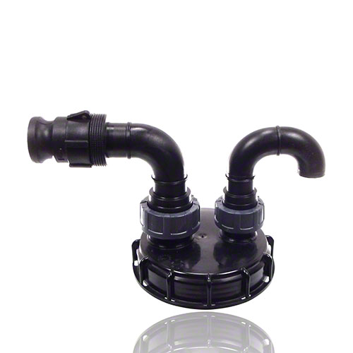 IBC-Schraubkappe DN 150 mit Be- / Entl&uuml;ftungs- und Bef&uuml;llanschluss