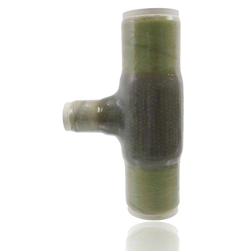 UP-GF-PVCU T-St&uuml;ck 90&deg; reduziert, DIN 16 966, Form T2, Rohrtyp B, mit Laminatenden, PN 16