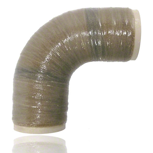 UP-GF-PP Bogen 90&deg; DIN 16 966, Form E1, Rohrtyp B, Liner PP, mit Laminatende, PN 16