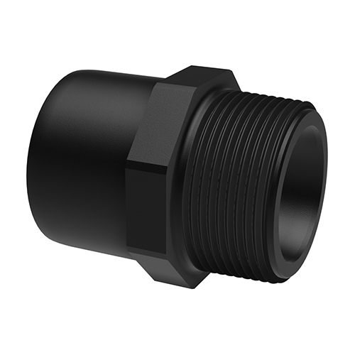 &Uuml;bergangsnippel, PE 100, NPT, SDR 11, kurz, Au&szlig;engewinde