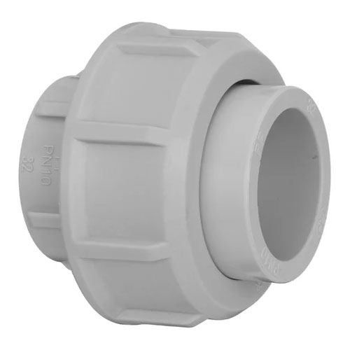 PP Verschraubung, SDR 11, zyl. Rohrgewinde, FPM, Muffenschwei&szlig;en