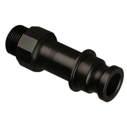 PE-el Gewindenippel mit Camlock-Vaterteil, elektrisch leitf&auml;hig, Dichtung FEP-FKM