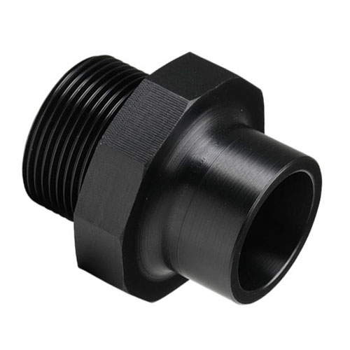 PE-el Gewindenippel, 10 - kant, elektrisch leitf&auml;hig, Dichtung FEP-FKM