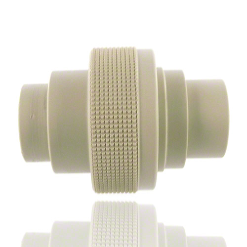 Verschraubung aus PP, au&szlig;en ger&auml;ndelt