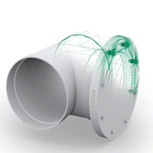 PVC T-St&uuml;ck 90&deg; mit Muffe als Reinigungs&ouml;ffnung