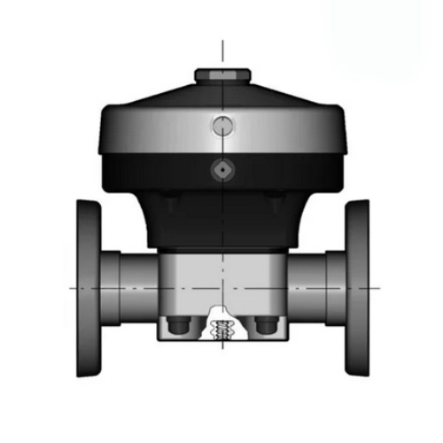 PP 2/2-Wege-Membranventil, Ausf&uuml;hrung Flansch, NO, EPDM, Typ 285